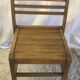 Series of 4 solid wooden chairs by René Gabriel 40/50