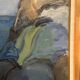 Large Original Swedish Oil on Canvas – “Storm Clouds Bohuslän” by Stig Delang – Signed – Vintage & Framed