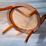 Le Corbusier style curved wood children's armchair, early 20th century