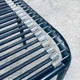 Postmodern sandows chairs attributed to rene herbst for ecart international, 1980s, set of 6