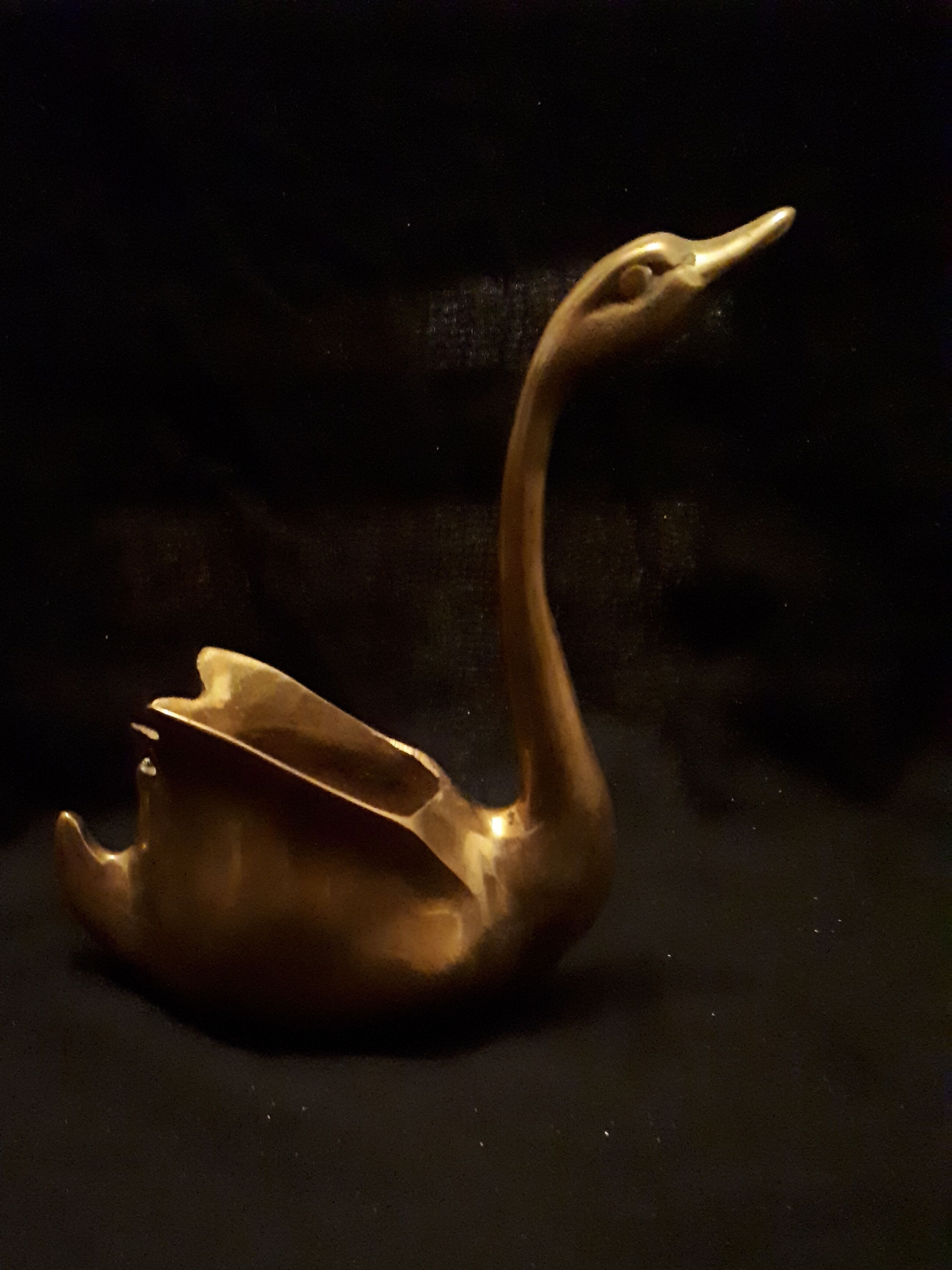 Bronze swan, vintage