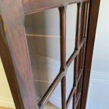 Parisian cupboard Bookcase Bonnetière glazed with small vintage tiles
