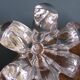 Glass or crystal flower candle holders