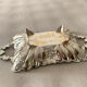 St Louis XV style letter tray, empty pocket, 20th century, in repoussé metal.