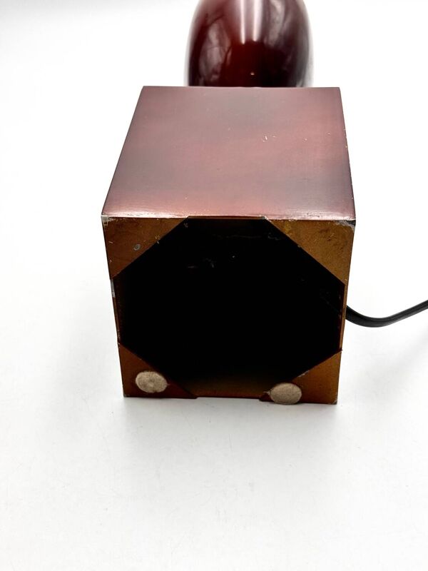 Lampe de table métal laqué Design de Philippe Barbier Vintage 1970