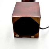 Lacquered metal table lamp Design by Philippe Barbier Vintage 1970