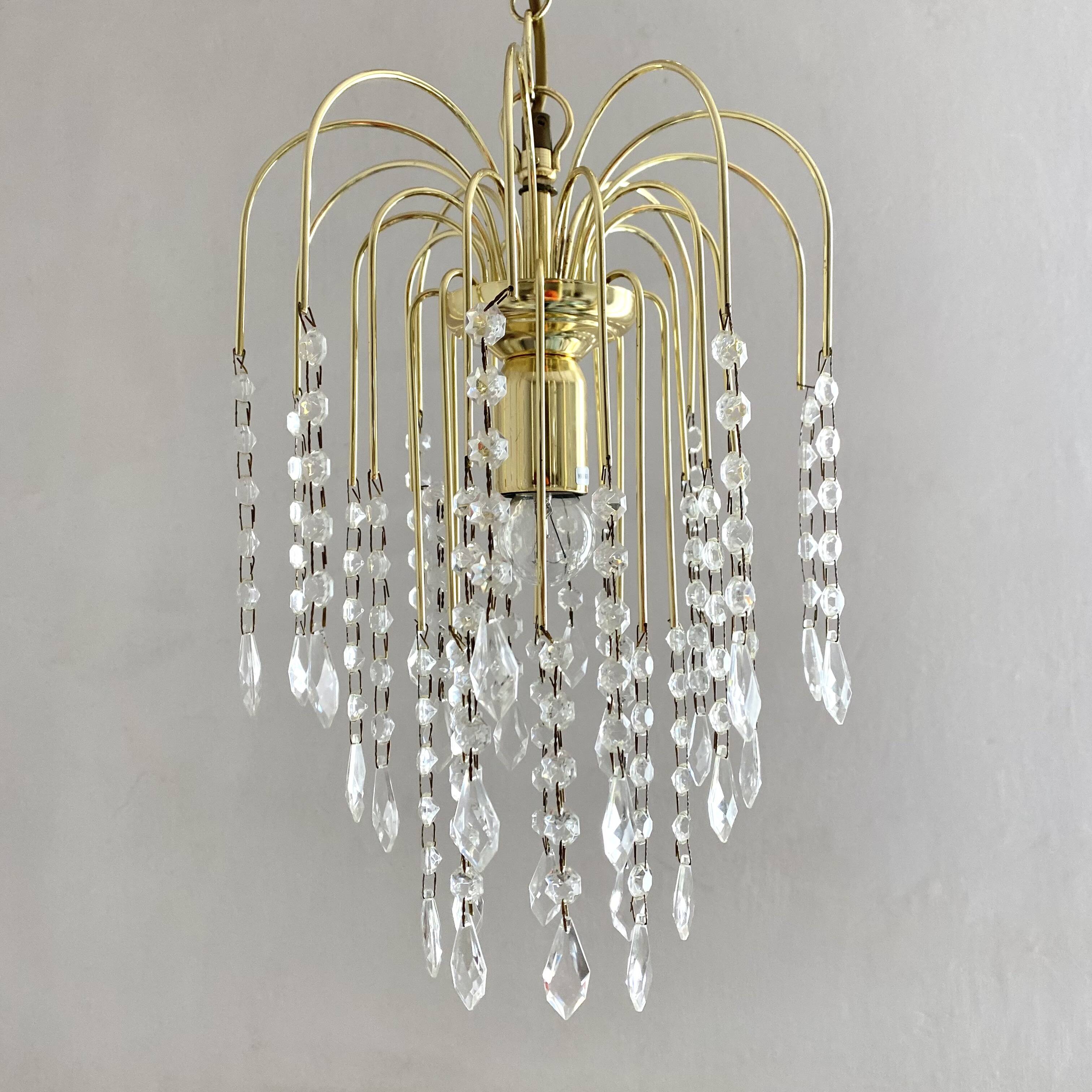Lustre vintage italien pampilles
