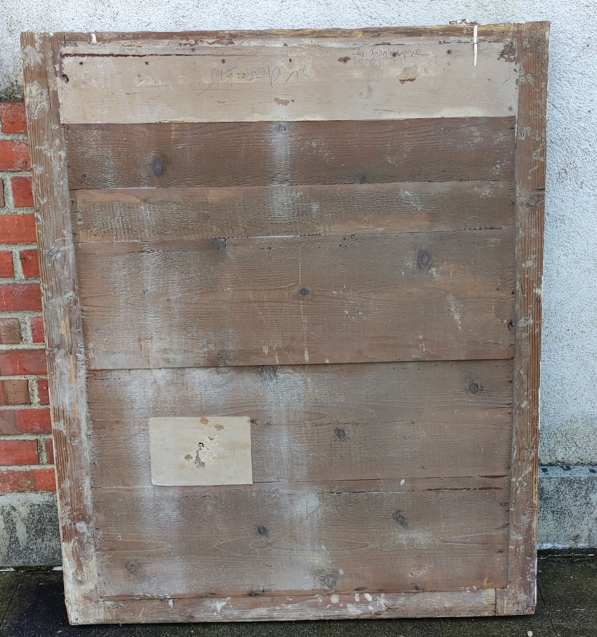 Ancien miroir doré 19 ème