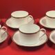 6 ch field haviland limoges porcelain coffee cups white and gold