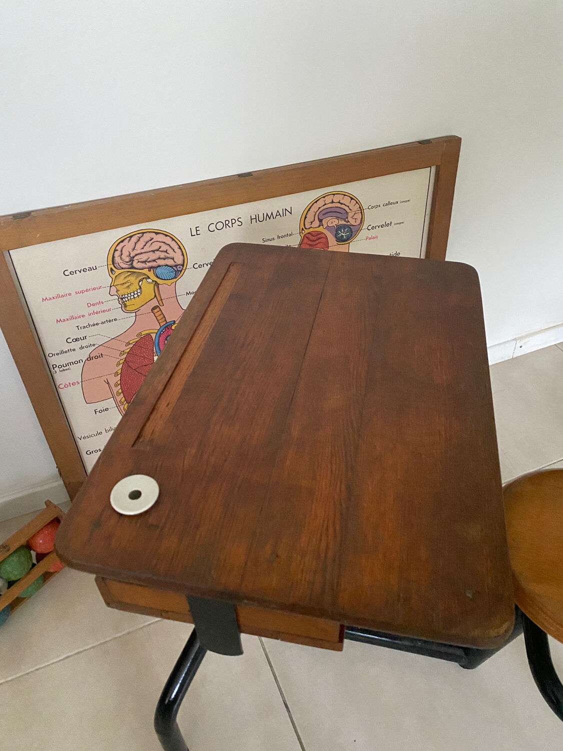 Vintage school desk