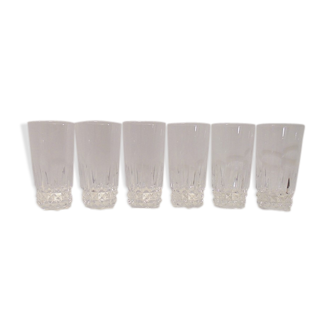 Service of 6 Crystal glasses