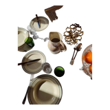 Assiette à dessert en Terre de Fer U & Cie Sarreguemines modèle Carlos