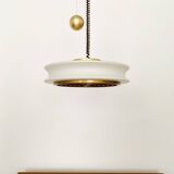 1 of 3 Awesome Adjustable Orion Glass Pendant Lamps from Staff