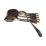6 Silver spoons in box