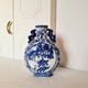 Vase Citrouille Chinois en Porcelaine Bleue et Blanche fin 19ème