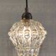 Globe ballad lamp in antique glass - mid 20th century