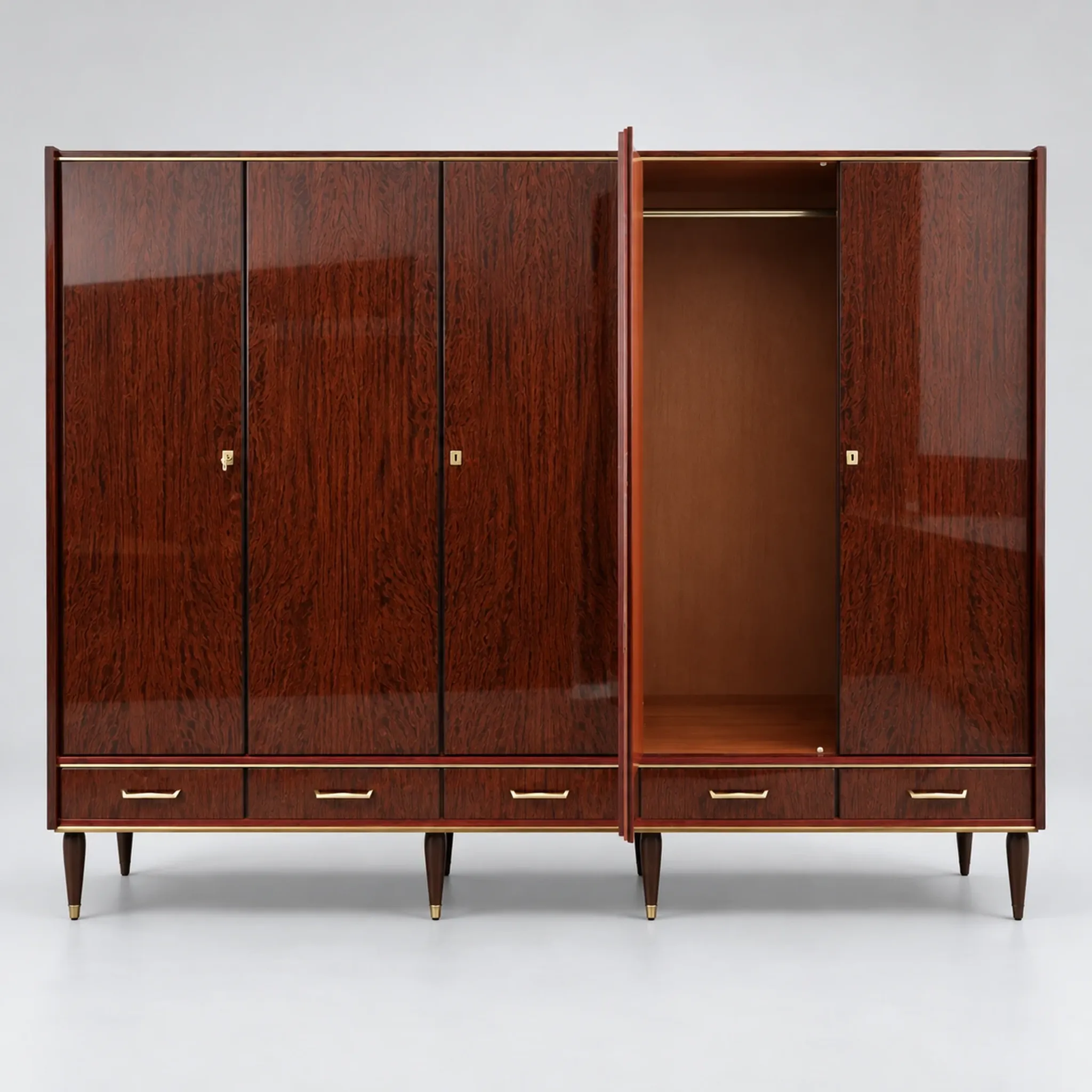 Large vintage design wardrobe from the 1950s