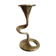 Art Deco bronze snake candle holder