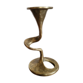 Bougeoir serpent Art déco en bronze