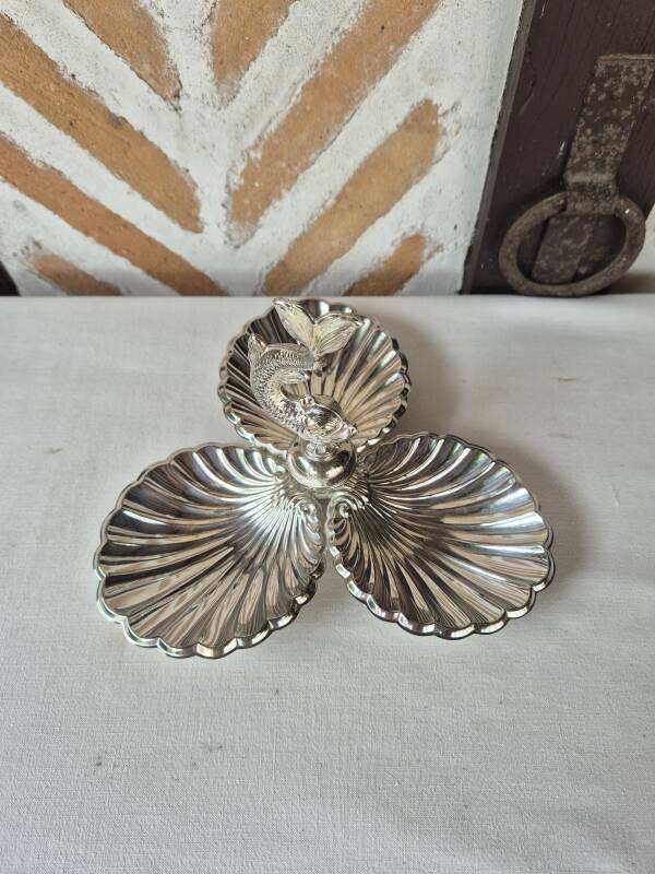 Silver-plated servant