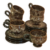 Vallauris speckled coffee service