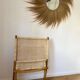 Siège / fauteuil / fauteuil pliant rétro en osier