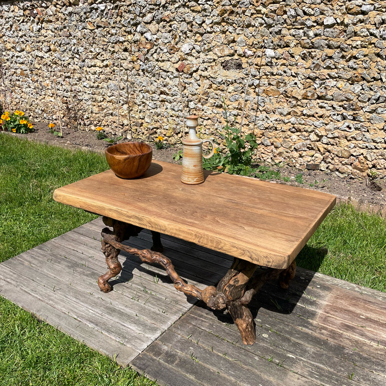 Vintage brutalist coffee table