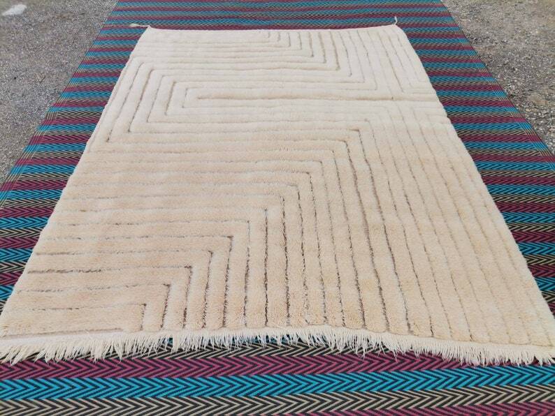 Tapis en laine grand taille 2/3m