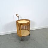 Bamboe trolley, bijzettafel