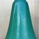 Wall light swan collar green glass Art Deco