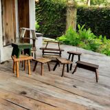 Tabouret de traite vintage