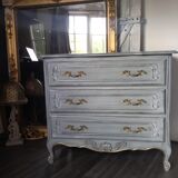Patinated chest of drawers Louis XV style