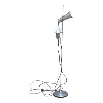 Chrome steel floor lamp 1970