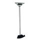 Black halogen floor lamp – design by Sigheaki Asahara, circa 1980