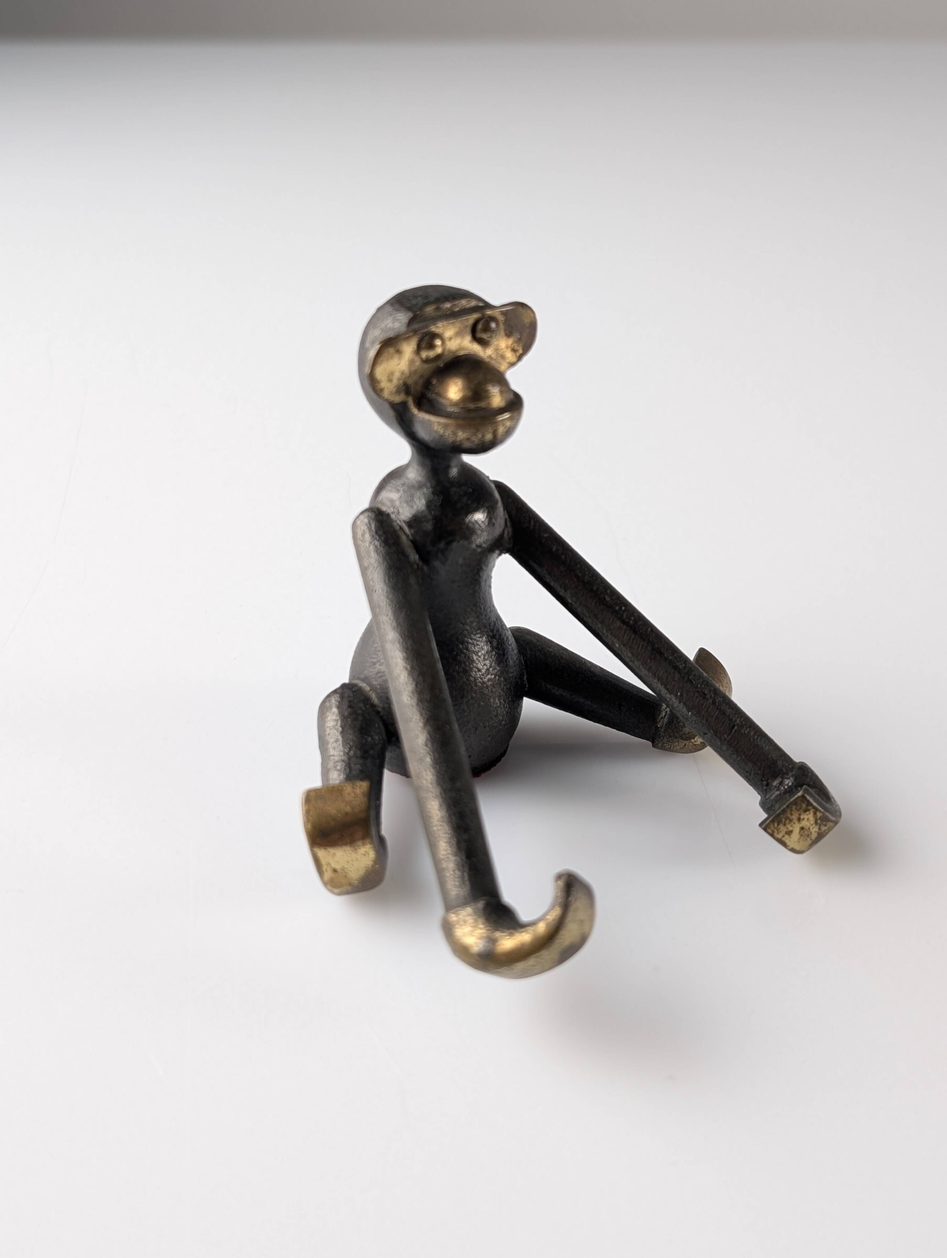 Kay Bojesen mid-century monkey, rare bronze version, Denmark, 1950s