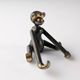 Kay Bojesen mid-century monkey, rare bronze version, Denmark, 1950s