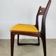 Pair of Danish Scandinavian chairs in rosewood, 1960s.