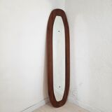Mirror - curved wood - teak