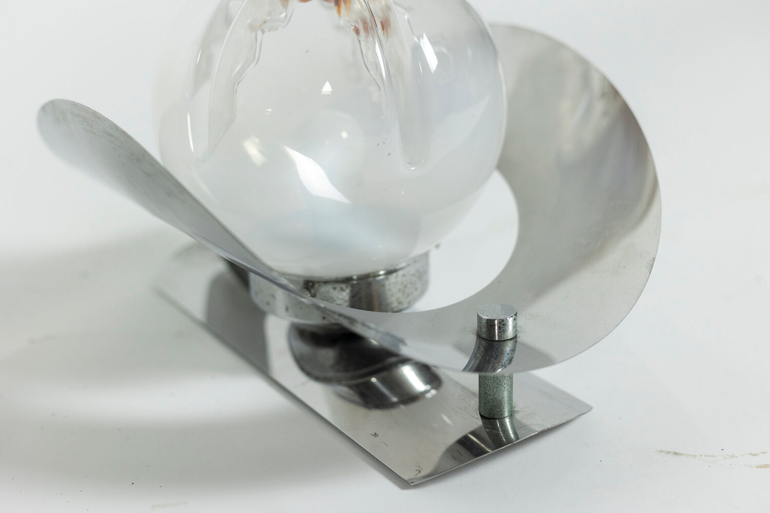 Mazzega, Pair of Murano glass sconces, 1970s