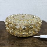 Amber bubble glass round ceiling light Philips 1960