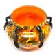 Art Deco vase, spatter glass, Welz Glassworks, Czechoslovakia, 1930s