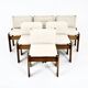 Set of 6 Monk Chairs by Afra & Tobia Scarpa for Molteni, 1970s