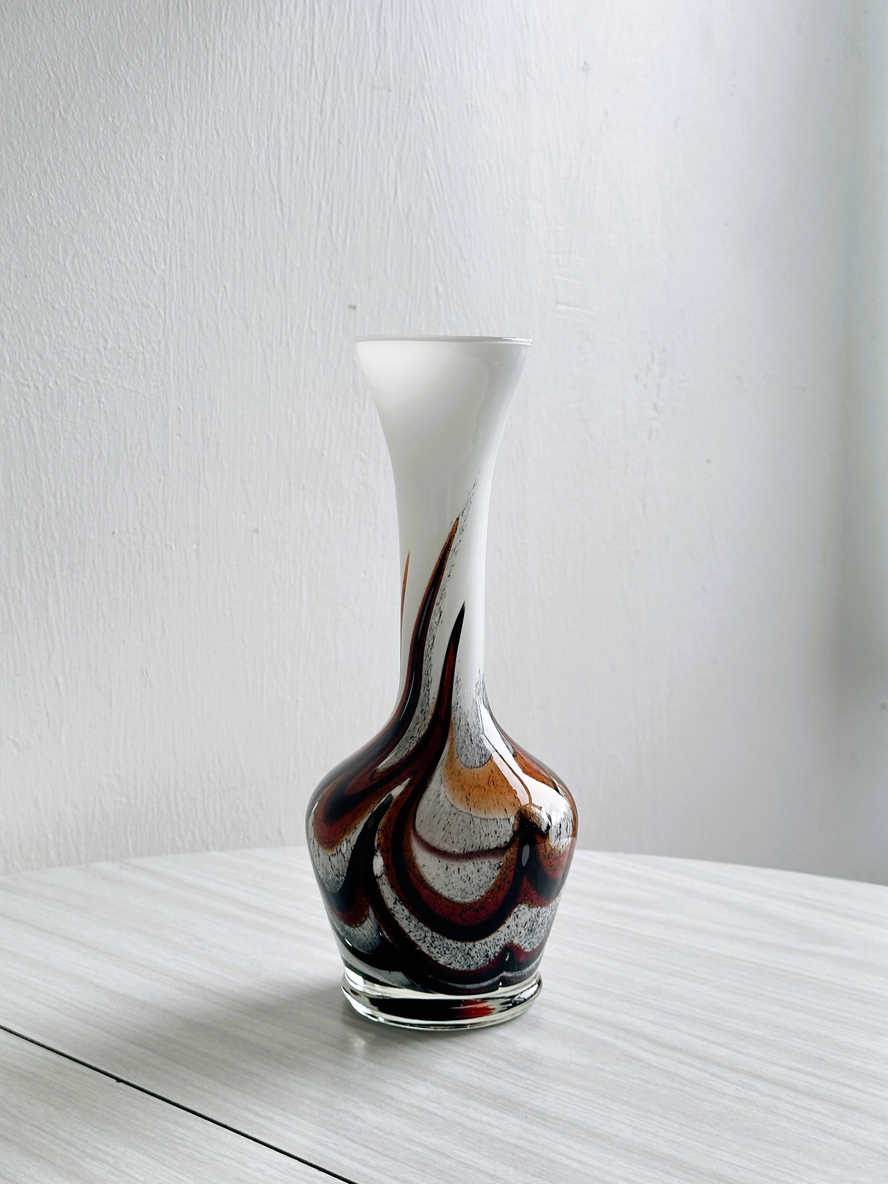 Opaline glass vase.