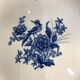 Set of 8 dinner plates blue Longwy