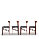 Danish Design reupholstered Dining chair Model 317 by Hvidt & Mollgaerd, set of 4