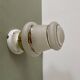 Vintage art deco globe wall or ceiling light in white and gold granite glass