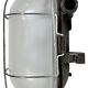 Industrial Brown Bakelite Wall Light with Milk Glass, 1960s