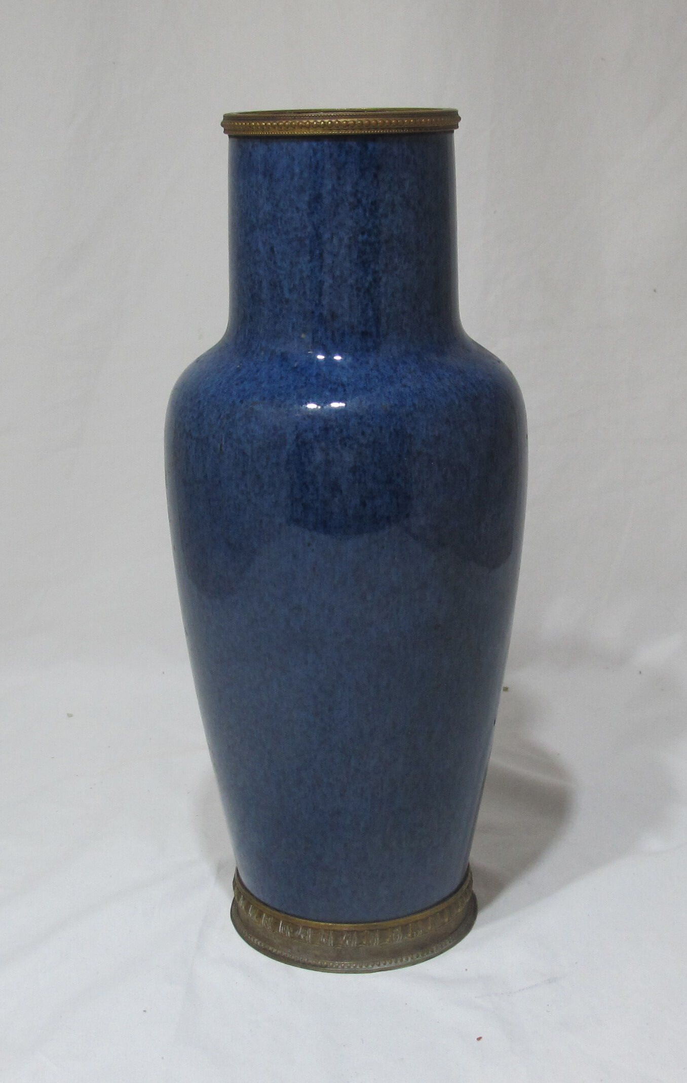 Large powdery blue porcelain vase