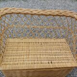 rattan bench chest