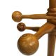 Vintage Pinewood Sputnik Freestanding Coat Rack, 1970s Design